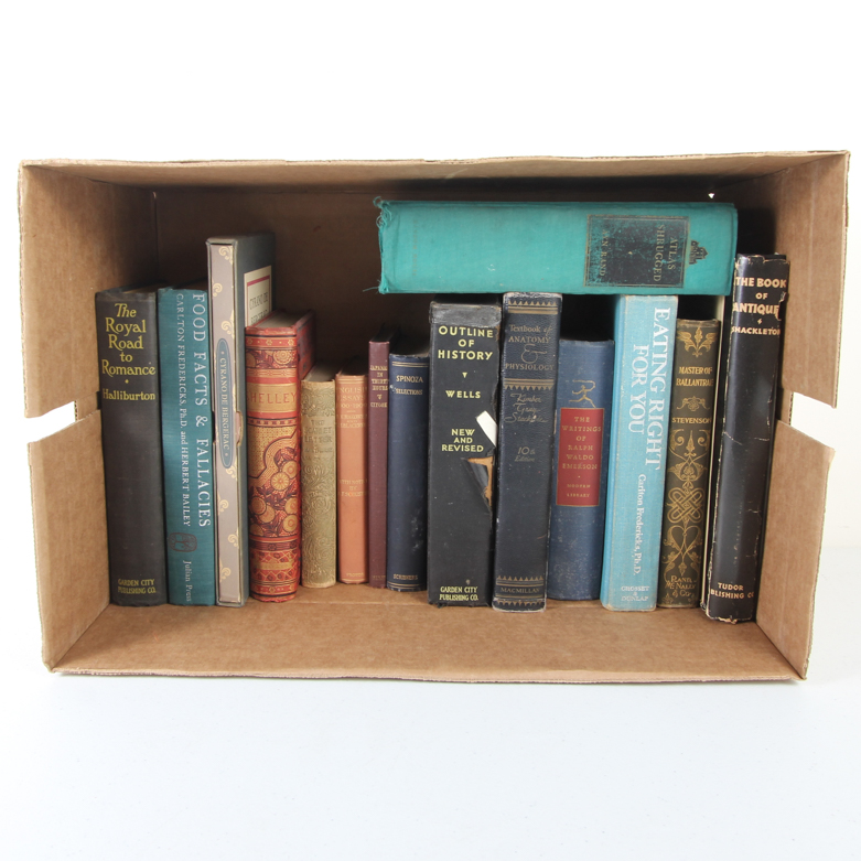 Assortment of Vintage and Antique Hardback Books