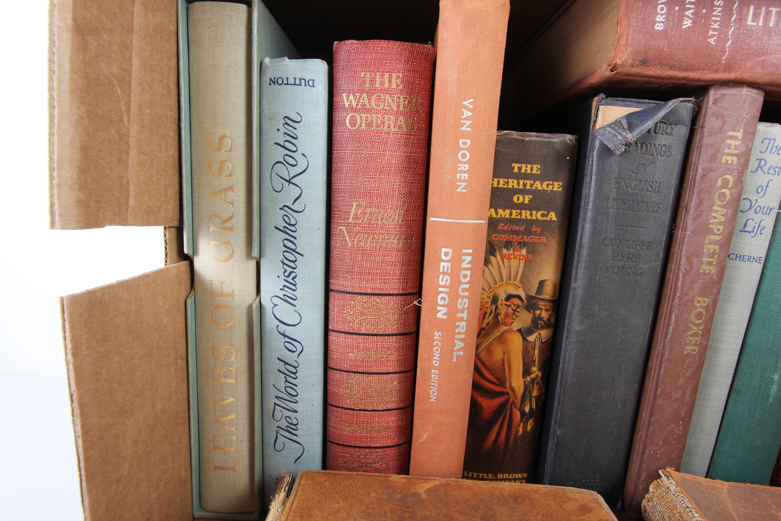 Assortment of Vintage and Antique Hardback Books