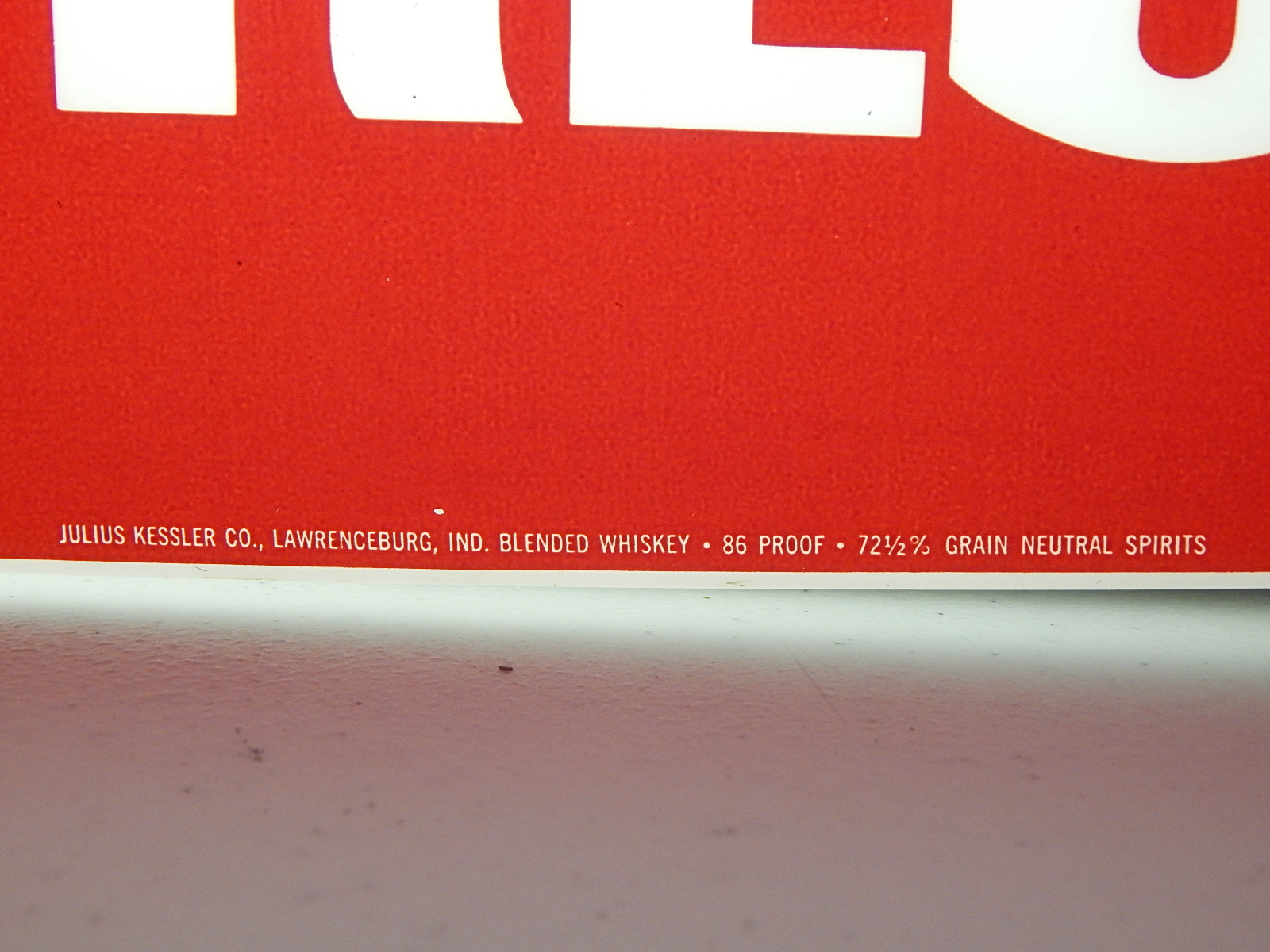 Kessler Smooth as Silk Lighted Sign