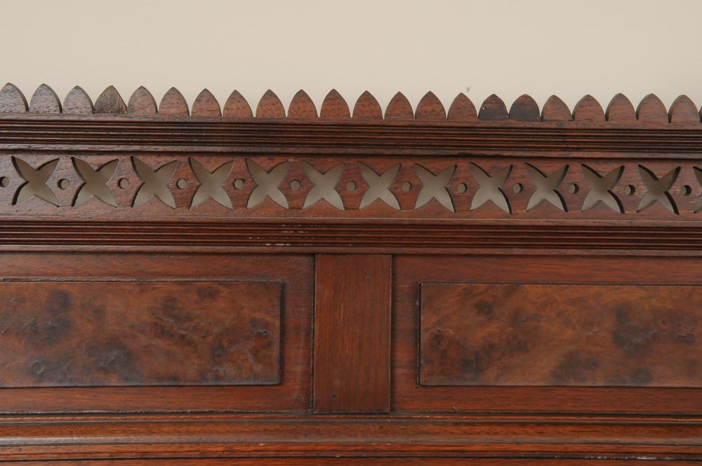 Antique Eastlake Glass Front Bookcase, Circa 1880