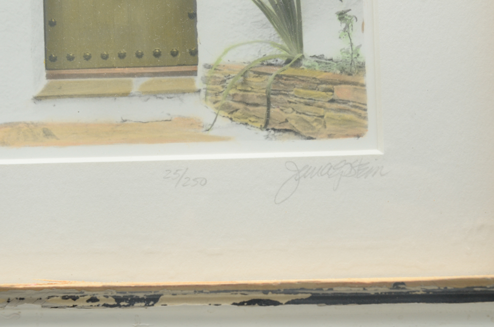 Signed Hand-Painted Photographs by Jana Epstein