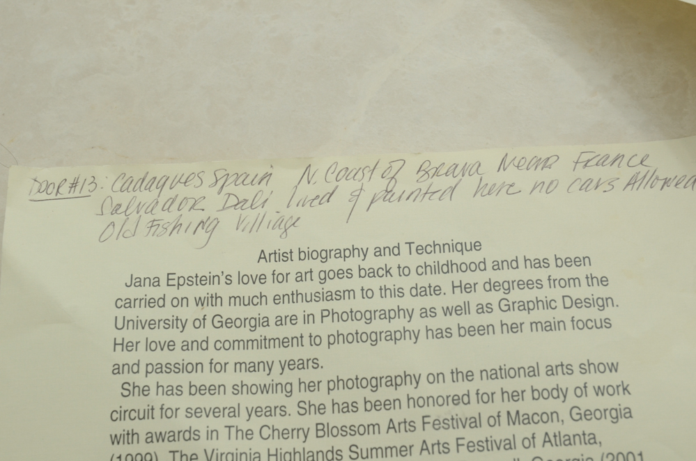 Signed Hand-Painted Photographs by Jana Epstein