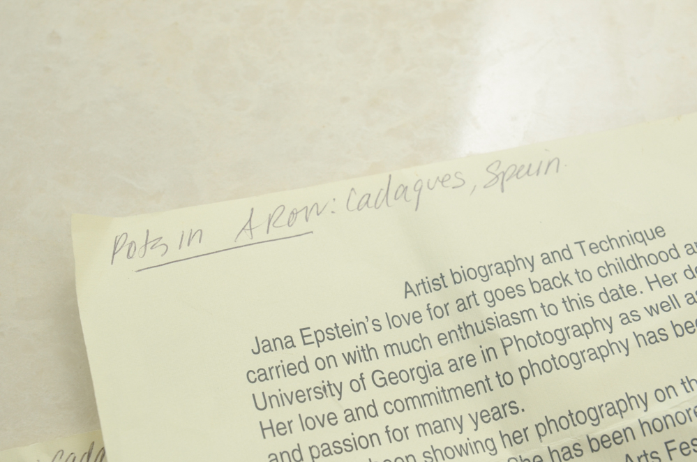 Signed Hand-Painted Photographs by Jana Epstein