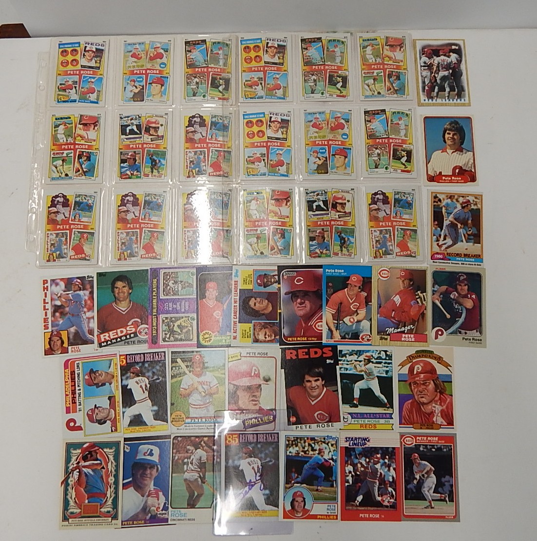 1985 Pete Rose Card Collection