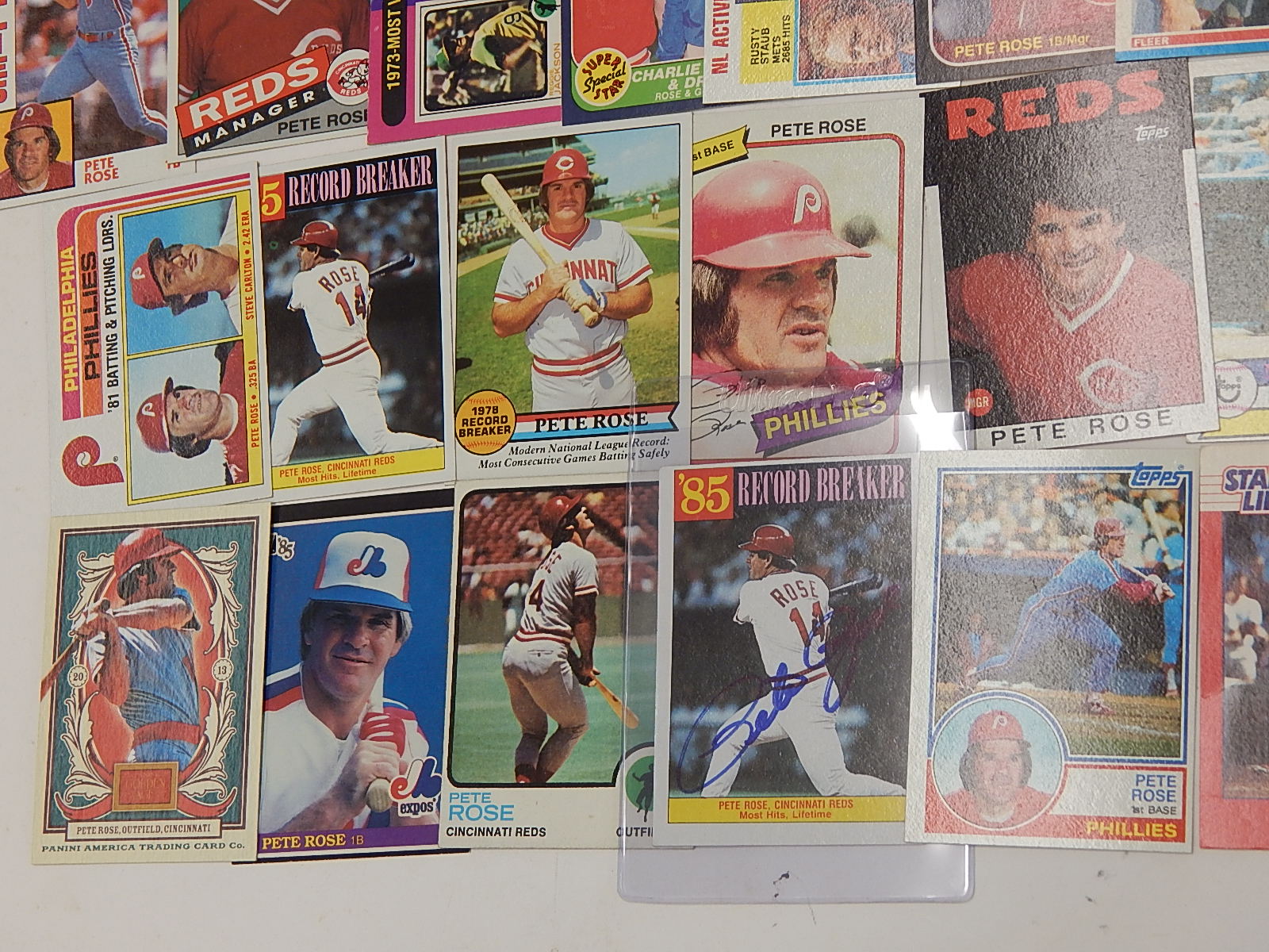1985 Pete Rose Card Collection