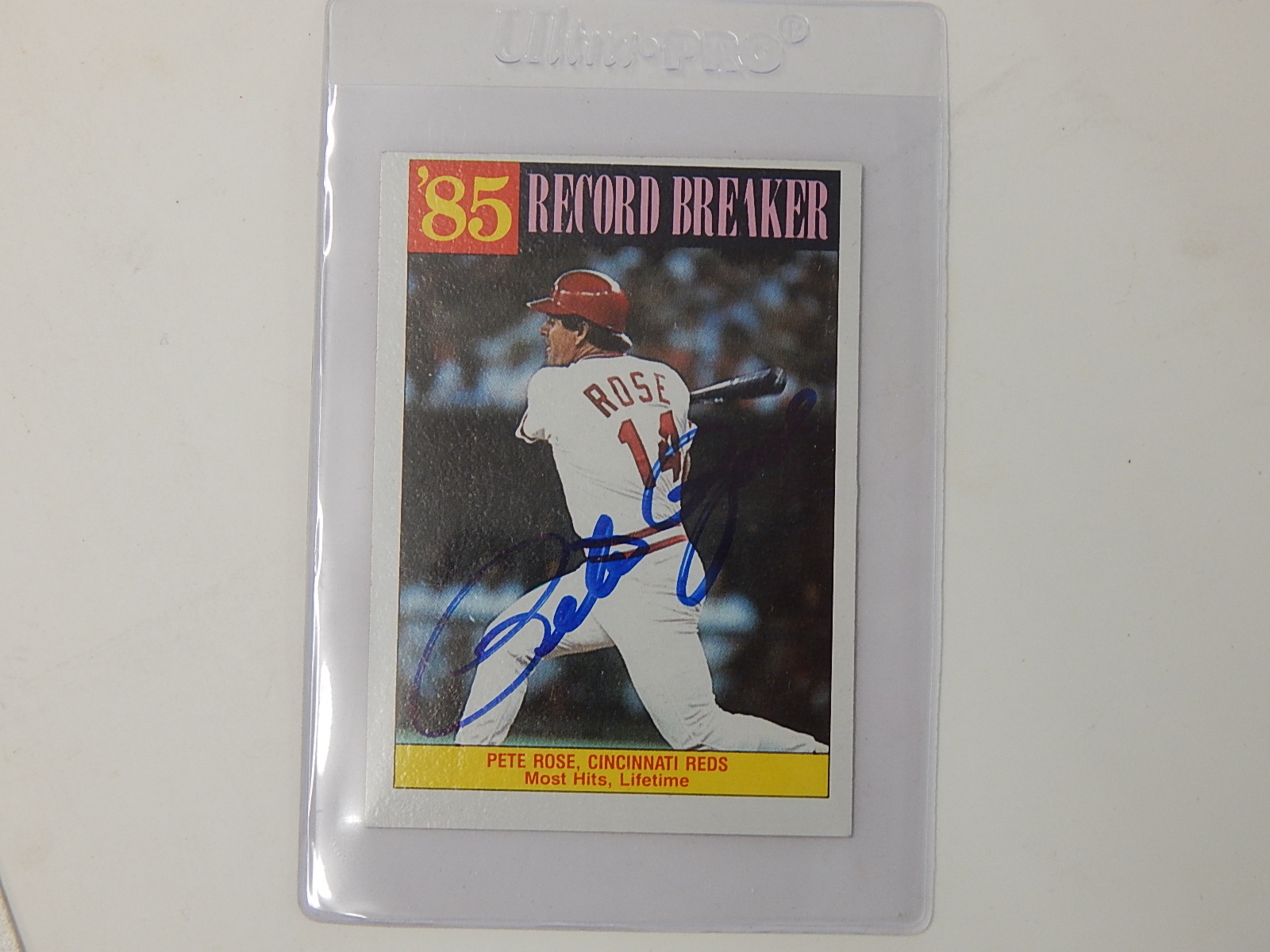 1985 Pete Rose Card Collection