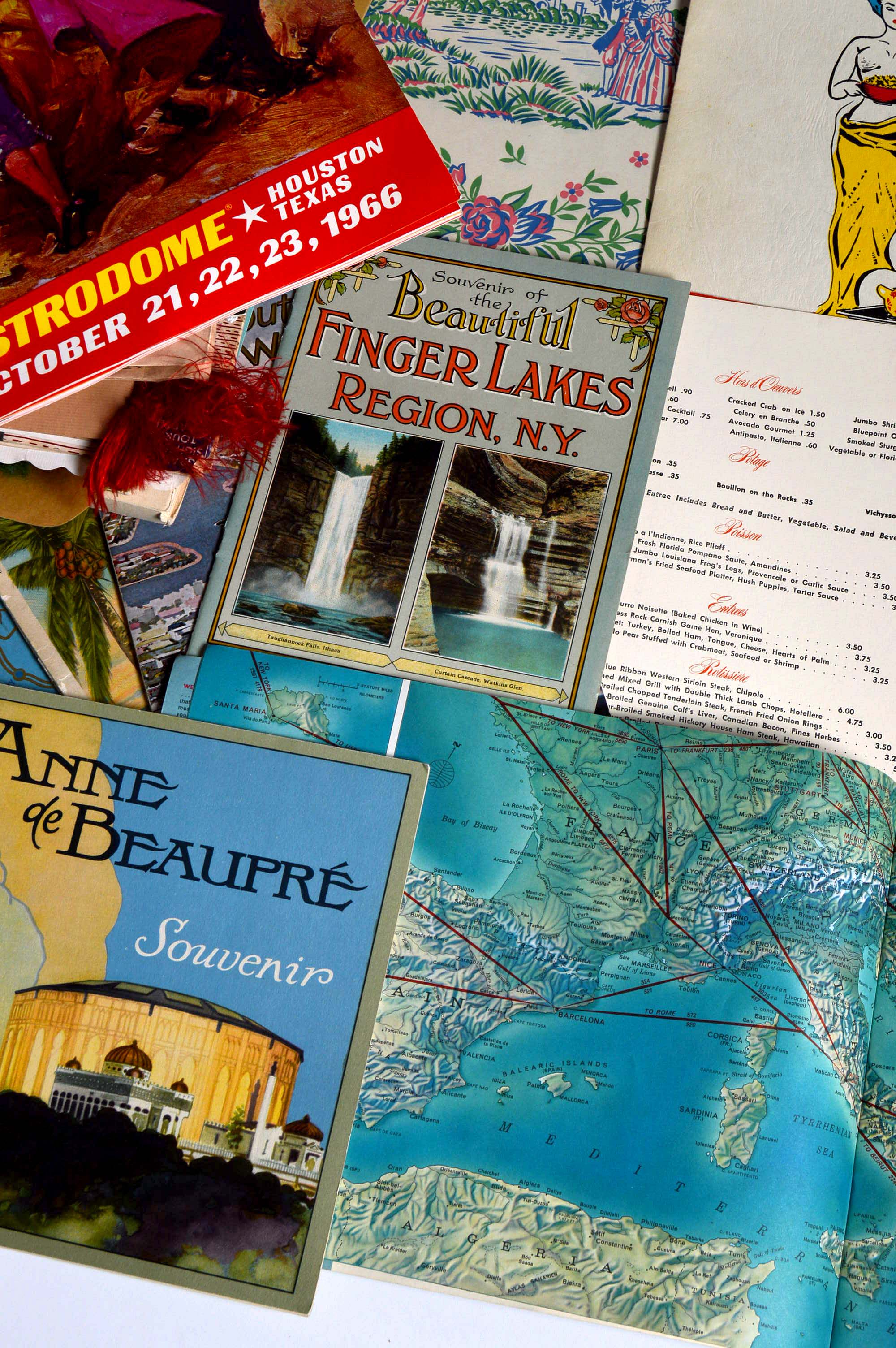 Collection of Vintage Travel Memorabilia