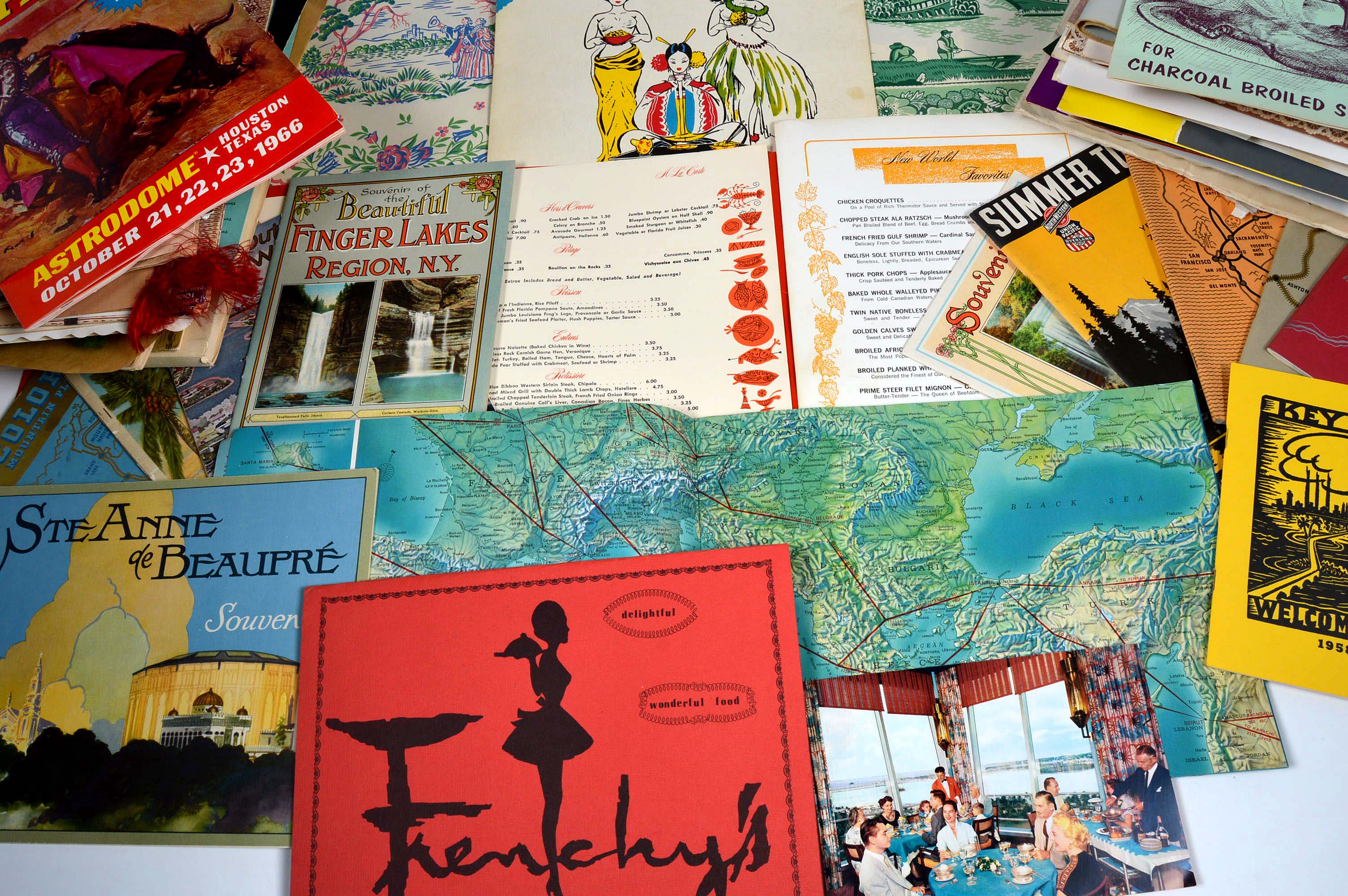 Collection of Vintage Travel Memorabilia