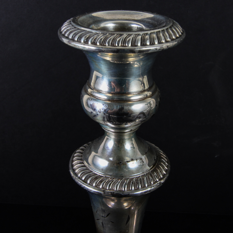 Pair of Gorham Sterling Silver Weighted Candle Holders