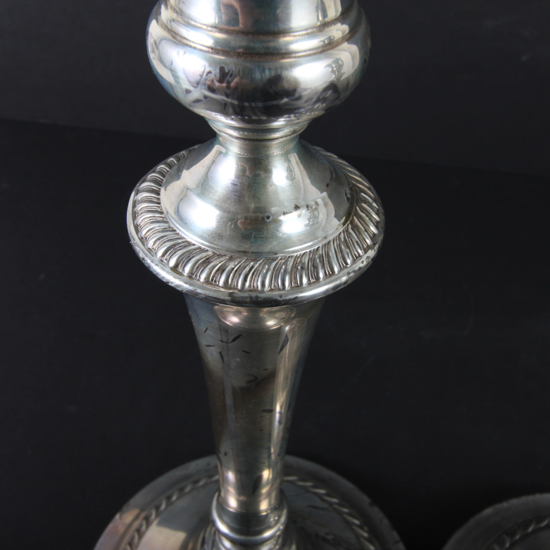 Pair of Gorham Sterling Silver Weighted Candle Holders