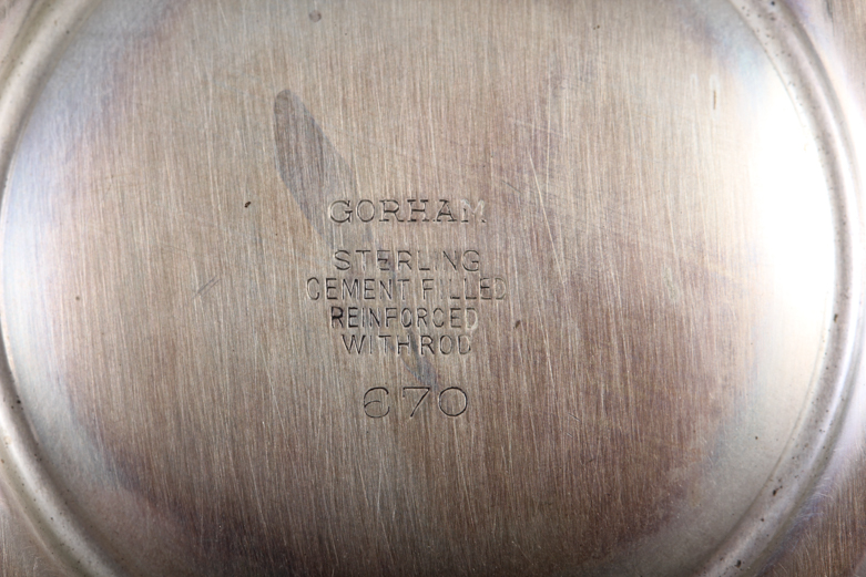 Pair of Gorham Sterling Silver Weighted Candle Holders