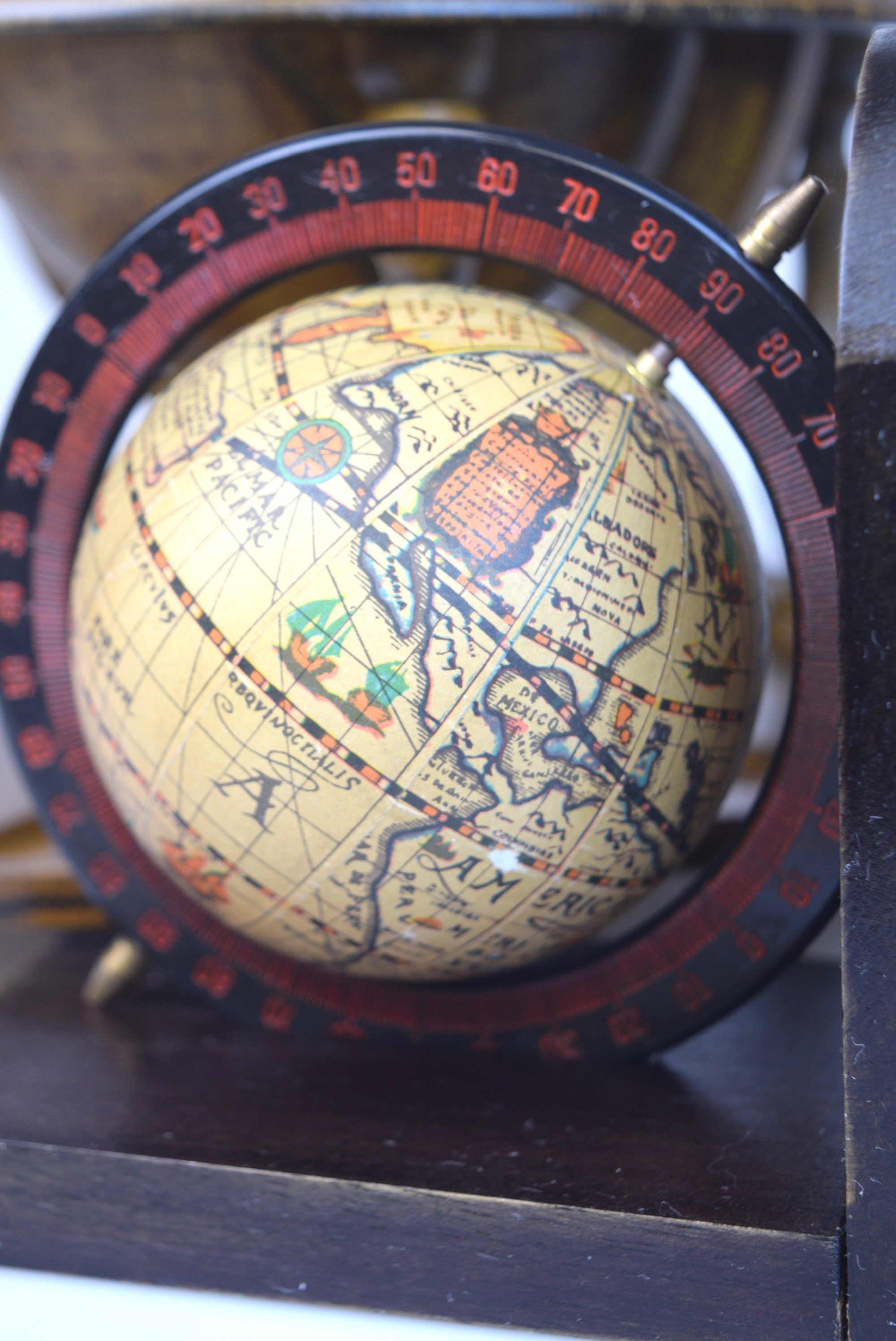 Globe Bookends and Italian Globe Ash Receiver