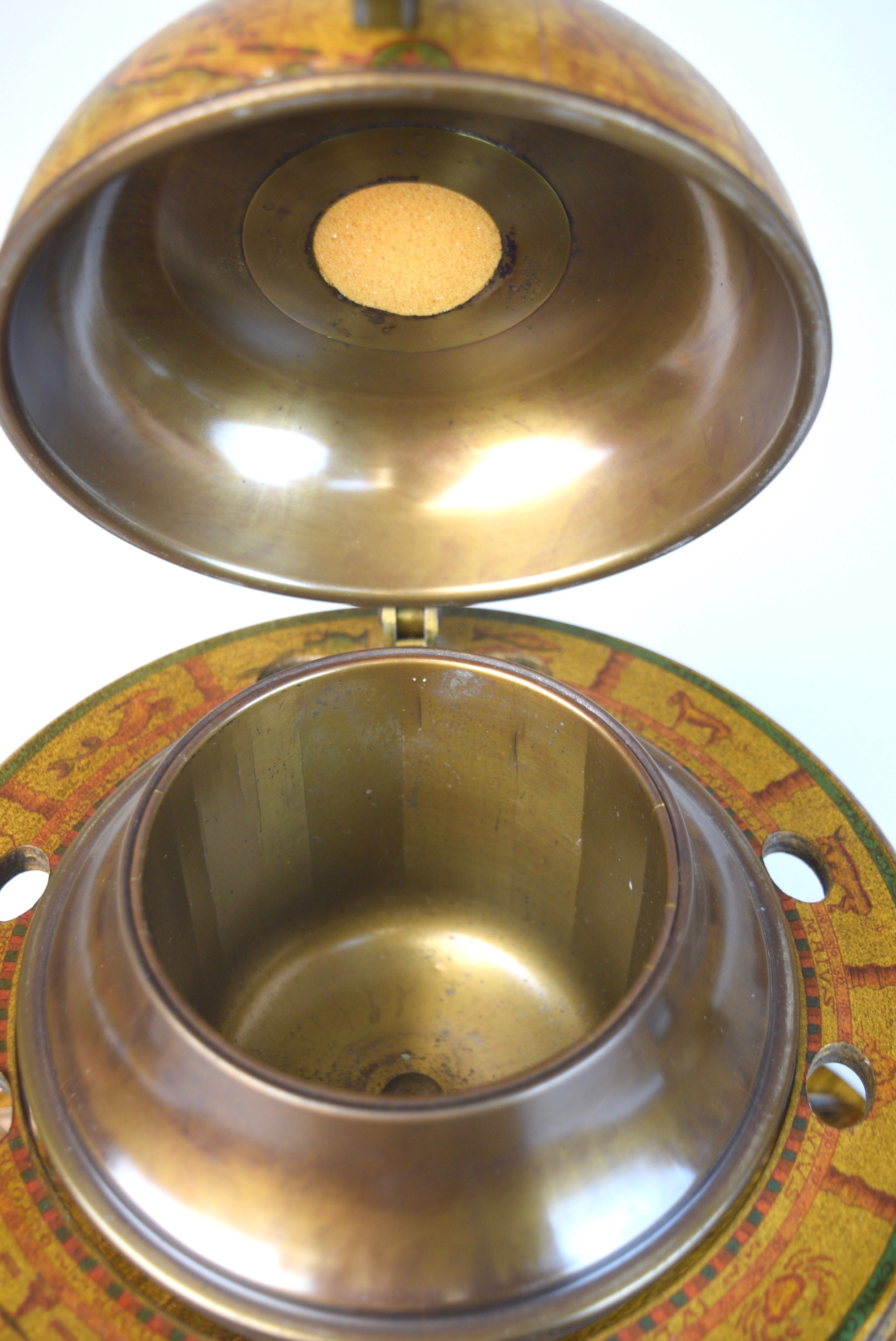 Globe Bookends and Italian Globe Ash Receiver