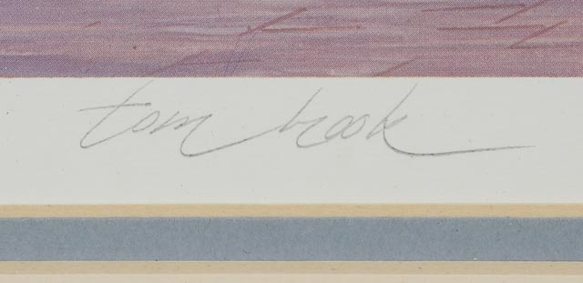 Tom Hook Signed Limited Edition Print "College Hall, University of Pennsylvania"