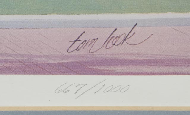 Tom Hook Signed Limited Edition Print "College Hall, University of Pennsylvania"