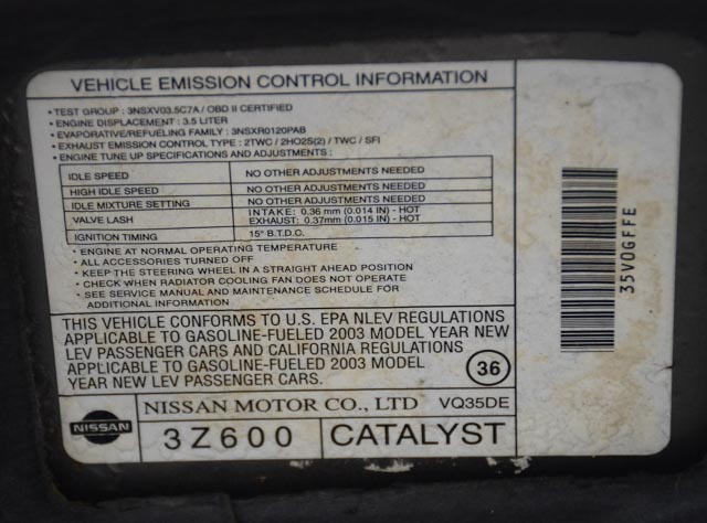 2003 Nissan Altima SE 3.5L V6 Sedan in Velvet Beige