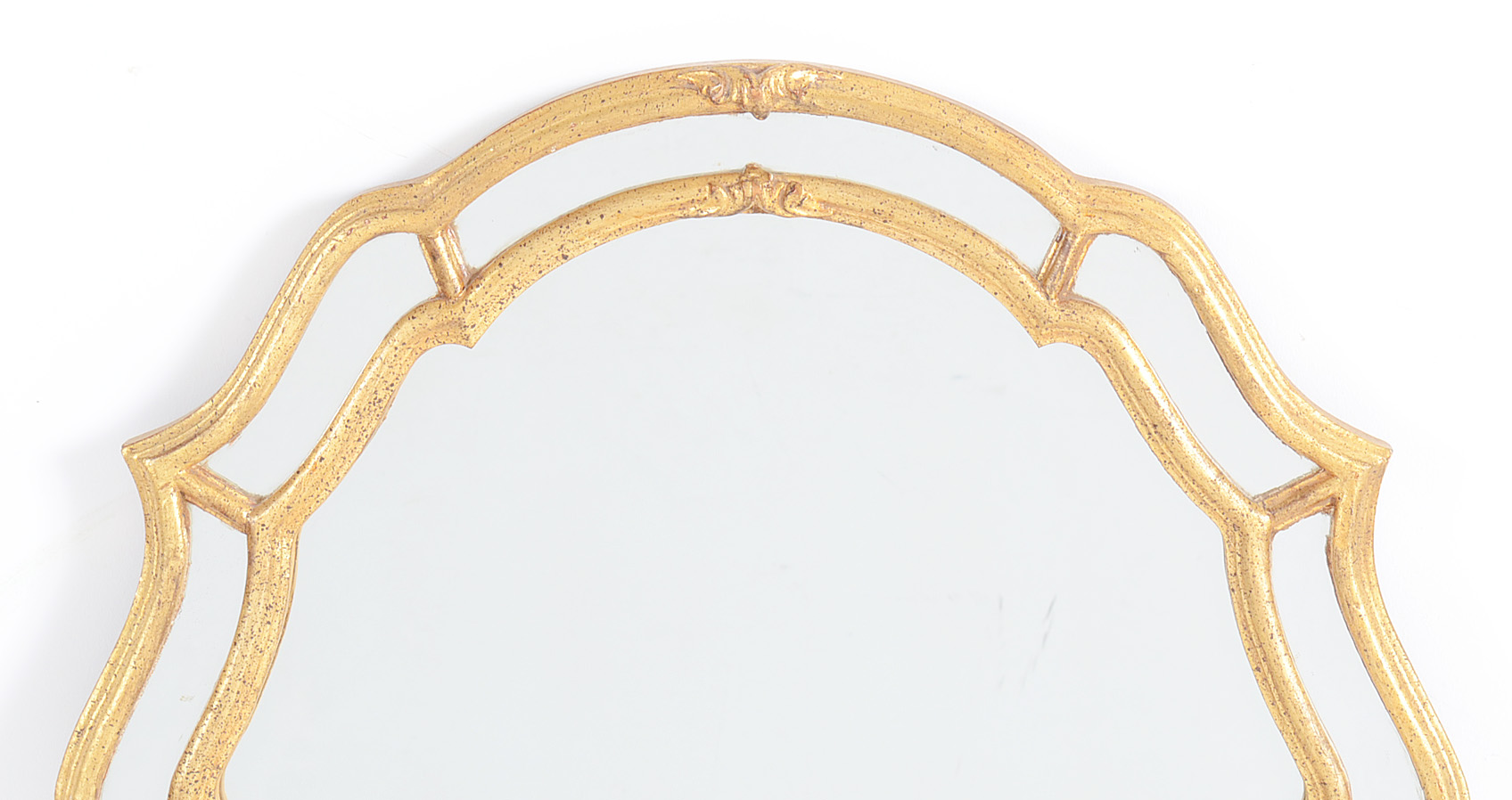 Wall Mirror with Gold Tone Frame