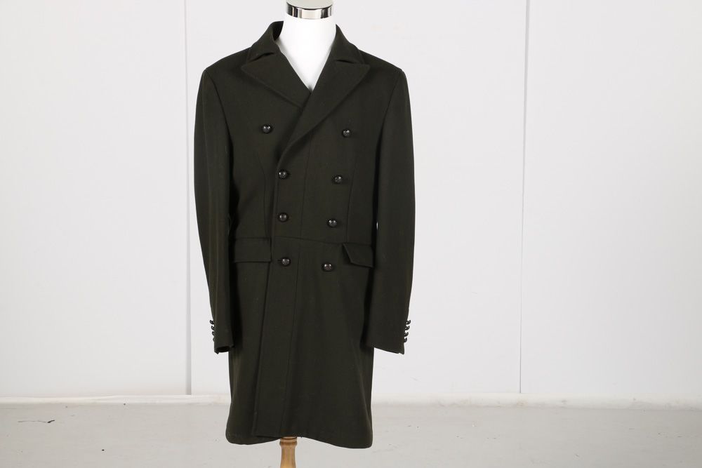 Fall 2015 John Varvatos Military Inspired Wool Peacoat