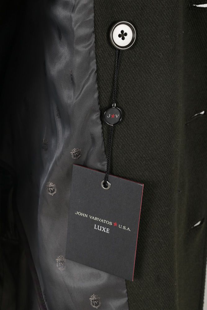 Fall 2015 John Varvatos Military Inspired Wool Peacoat