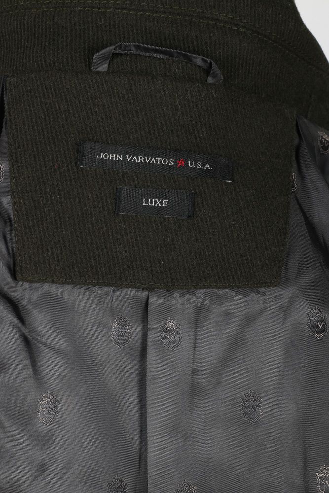 Fall 2015 John Varvatos Military Inspired Wool Peacoat