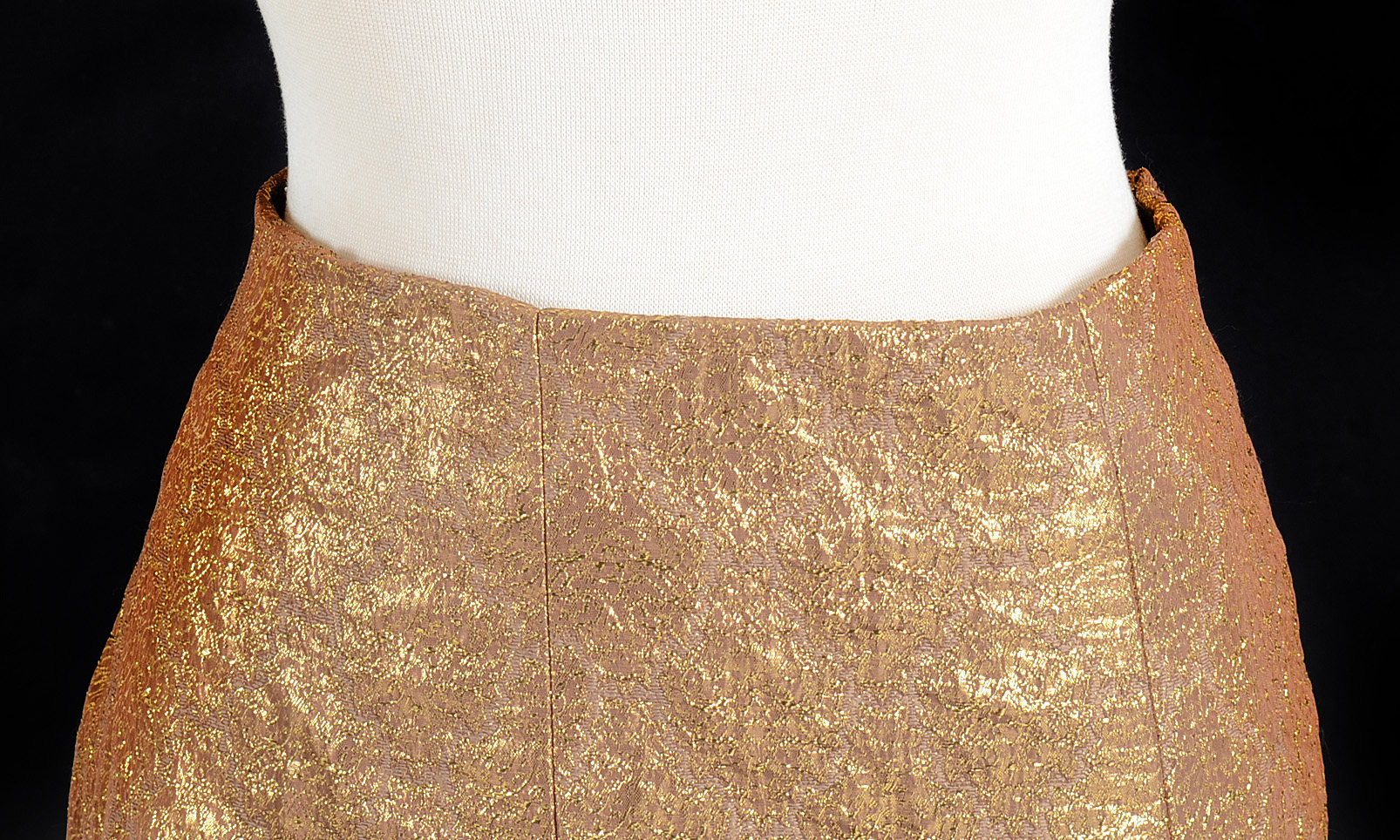 Prada Metallic Gold Skirt, Size 40