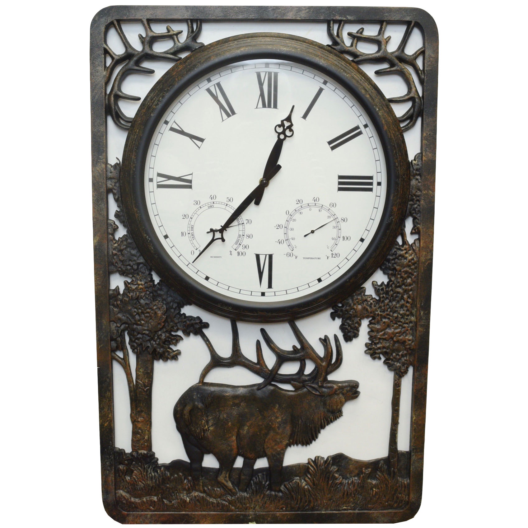 Painted Sky Designs Elk Clock