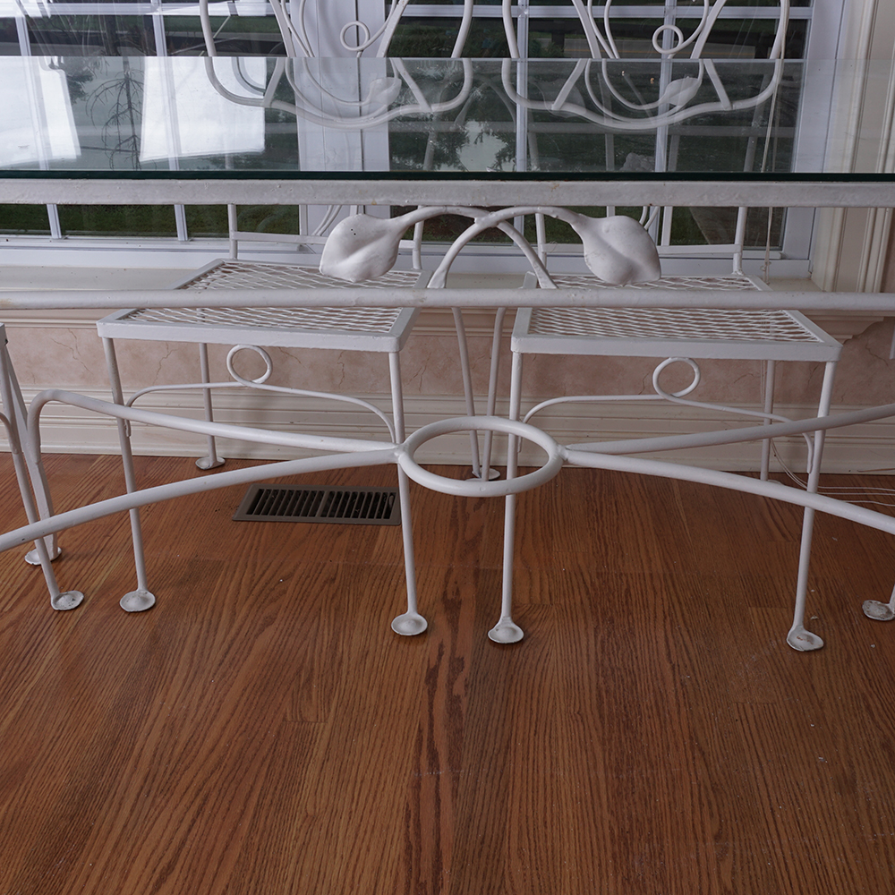 Wrought Iron Dining Table and Chairs