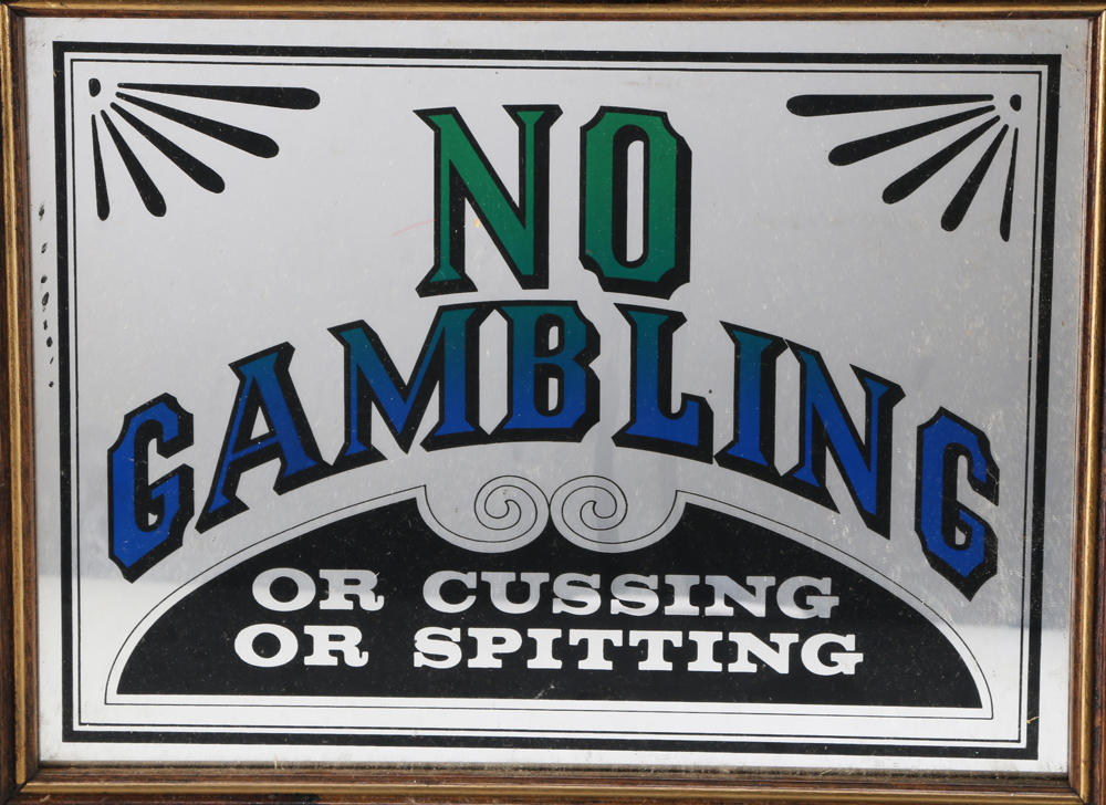 Framed Mirror Bar Signs