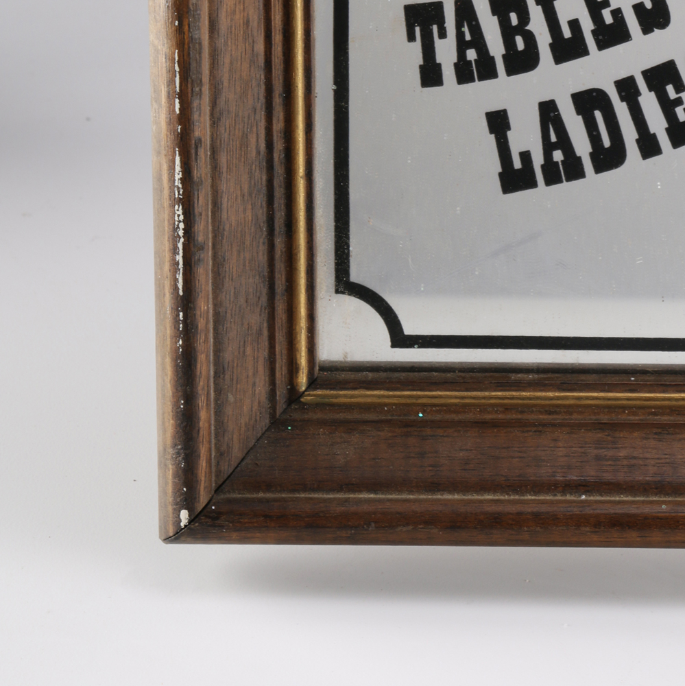 Framed Mirror Bar Signs