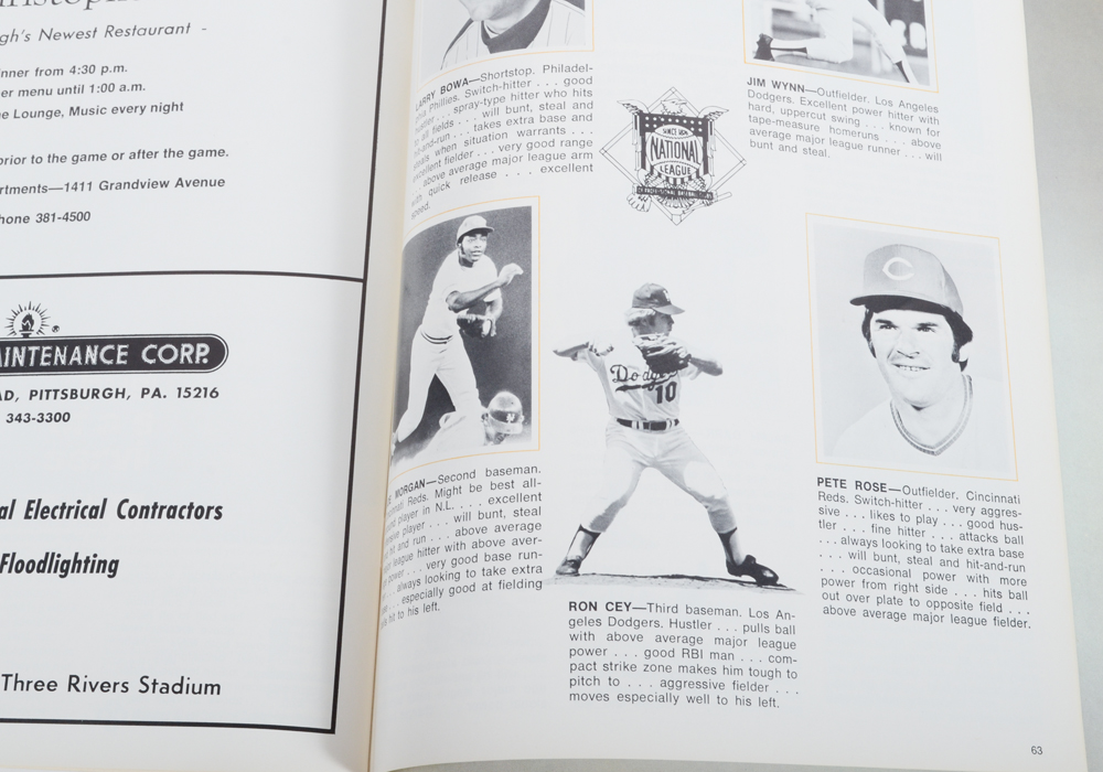 1974 MLB All Star Game Program