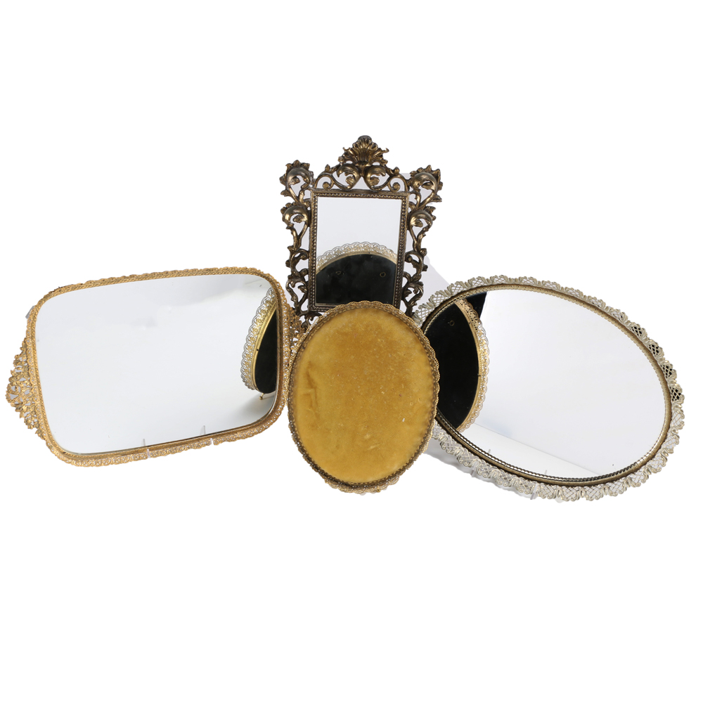 Mirror Trays, Mirror with Stand, and Jewelry Frame