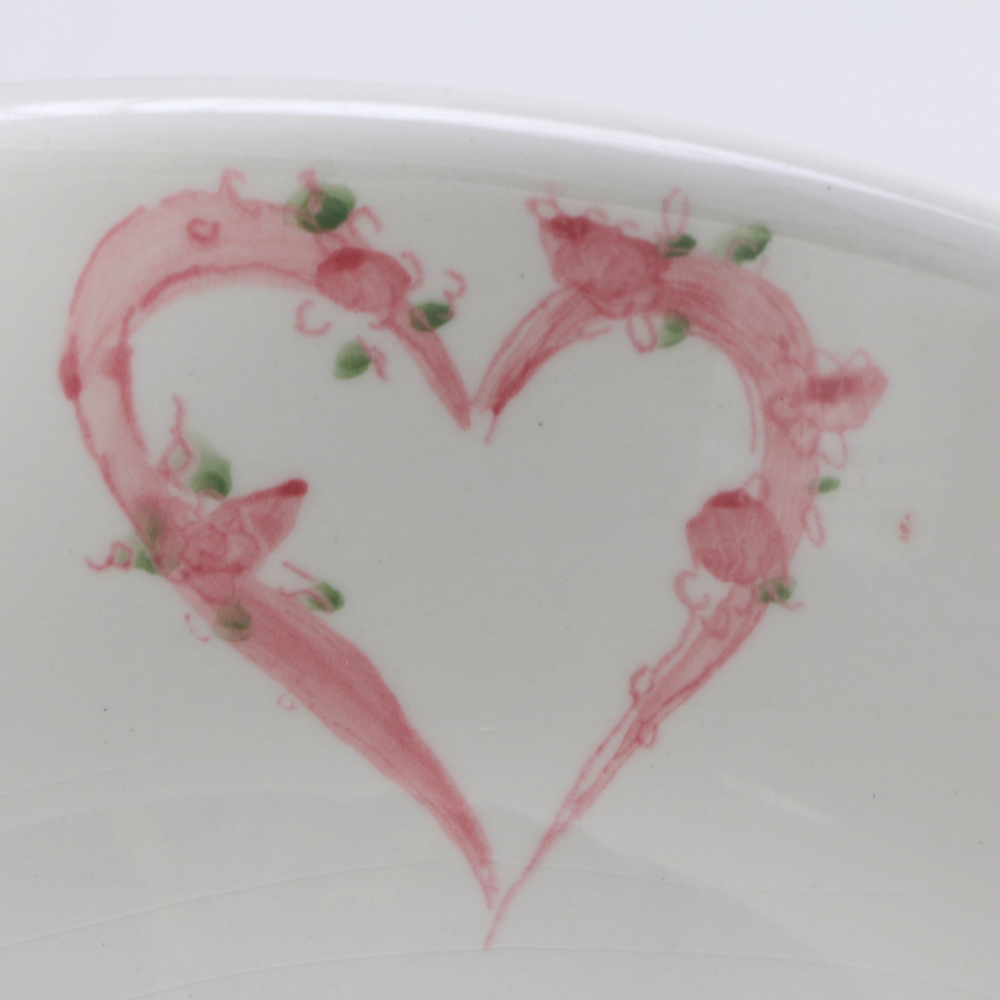 Rose Decorated Plate and Bowls