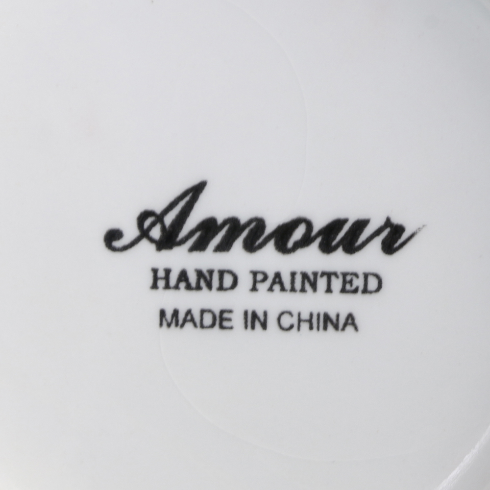 Rose Decorated Plate and Bowls