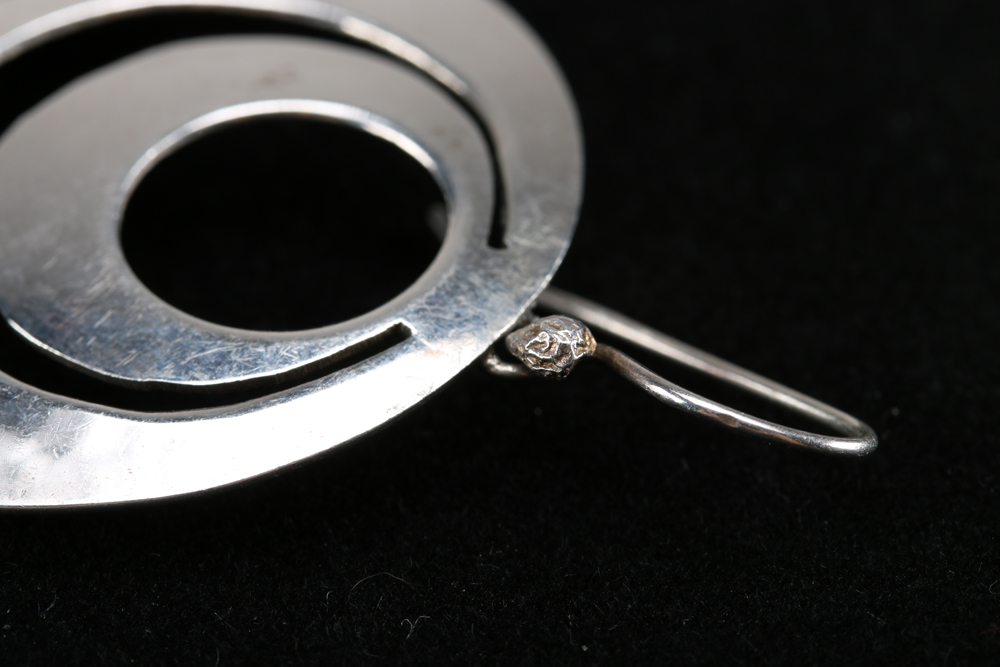 Los Castillos Taxco Sterling Silver Bracelet and Sterling Earrings