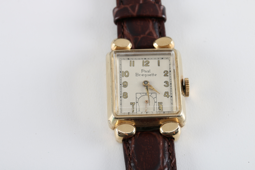 10K Yellow Gold Filled Paul Breguette Wrist Watch