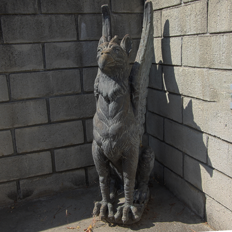 Cement Griffin Statue
