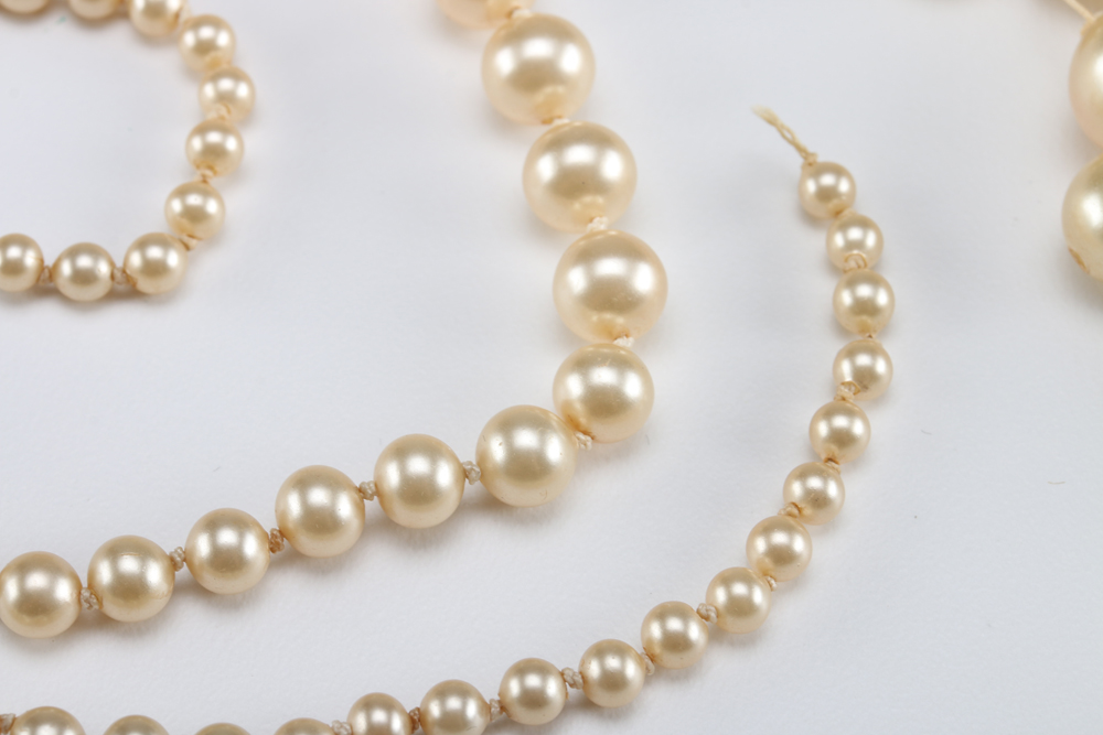 Faux Cream Pearls