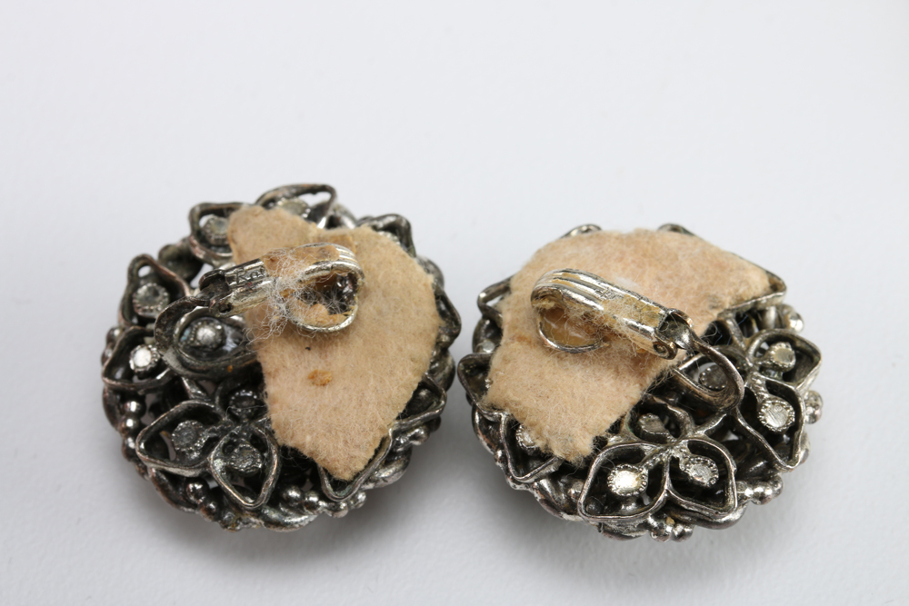 Assortment of Rhinestone Encrusted Costume Jewelry