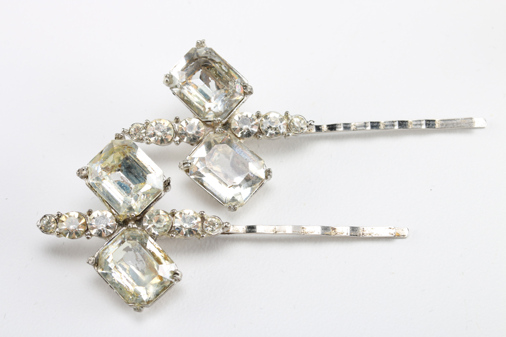 Assortment of Rhinestone Encrusted Costume Jewelry