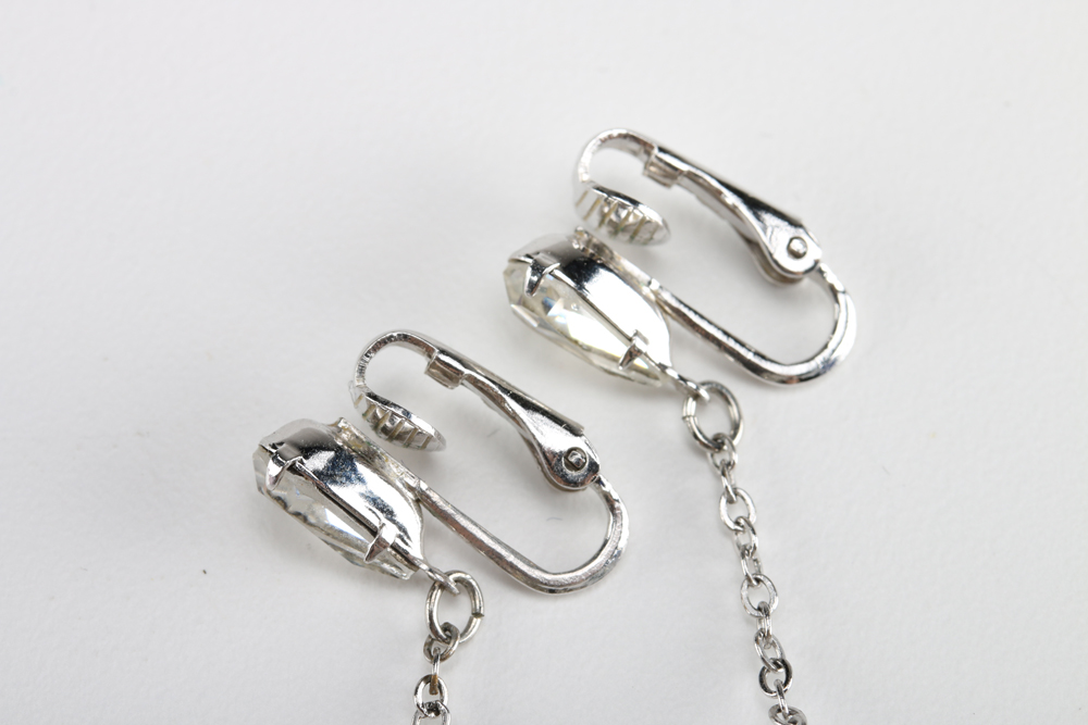 Assortment of Rhinestone Encrusted Costume Jewelry