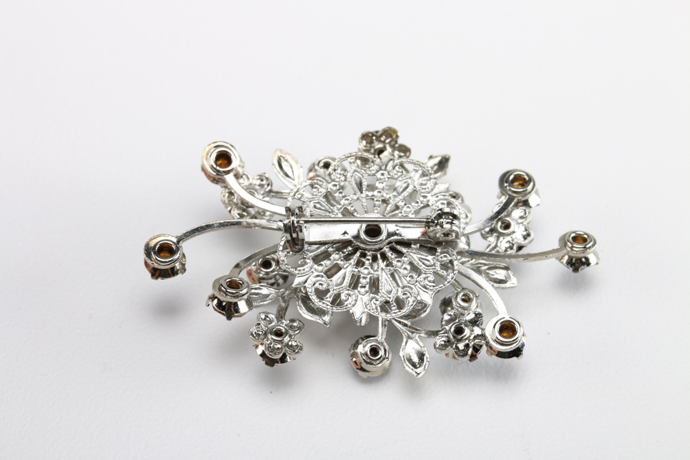 Assortment of Costume Earrings and Brooches