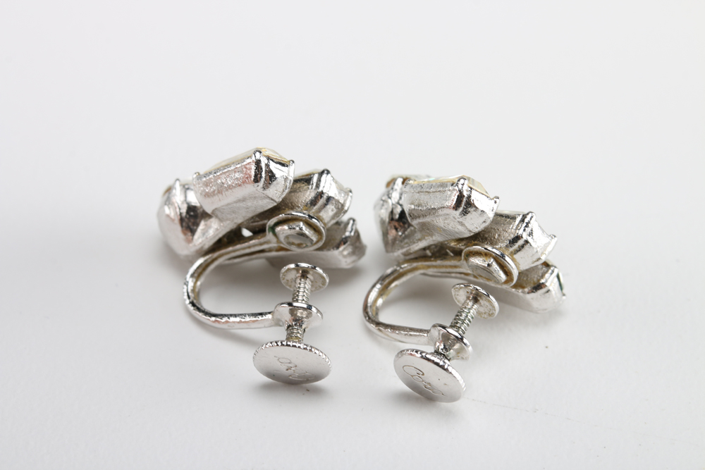 Assortment of Silver Tone Earrings and Necklace