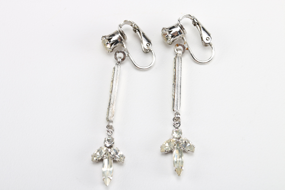 Assortment of Silver Tone Earrings and Necklace