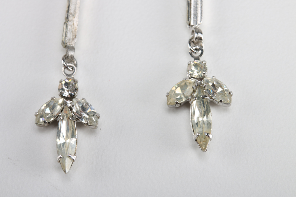 Assortment of Silver Tone Earrings and Necklace