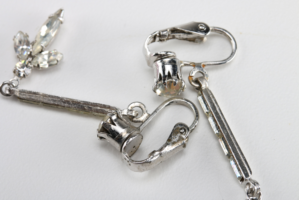 Assortment of Silver Tone Earrings and Necklace