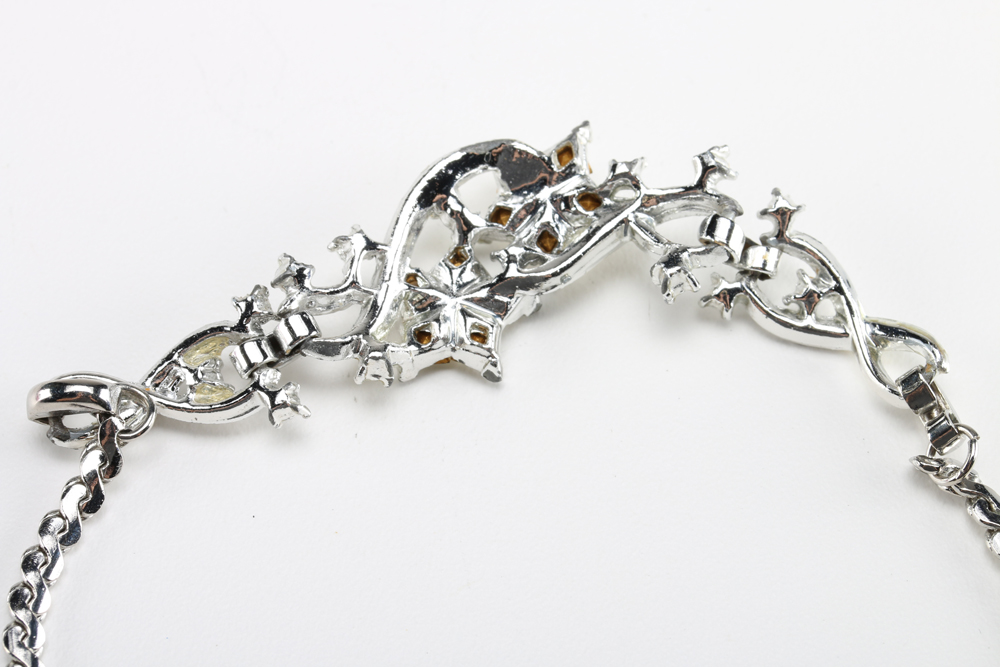 Assortment of Silver Tone Earrings and Necklace