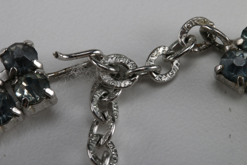 Art Deco Style Opalescent Stone Necklace and Earring Demi Parure