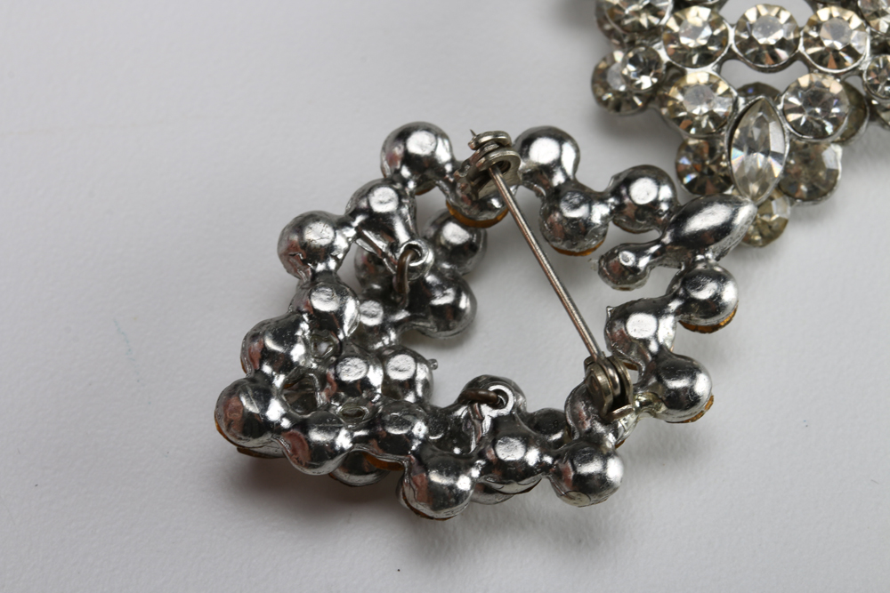 Collection of Clear Rhinestone Jewelry