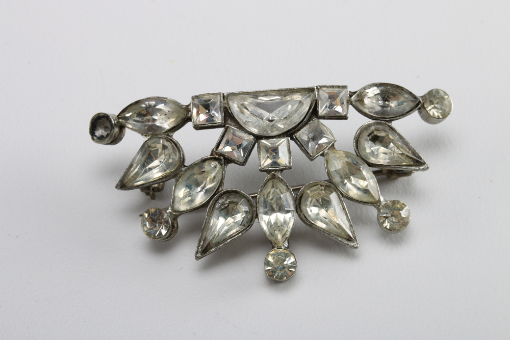 Collection of Clear Rhinestone Jewelry