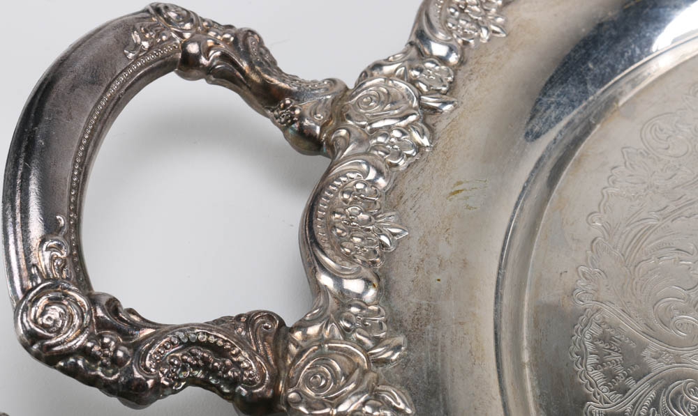 Oneida Silver Plate Serving Dishes and Utensils